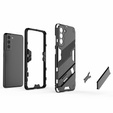 Case for Samsung Galaxy S21 FE, Military kickstand, blue