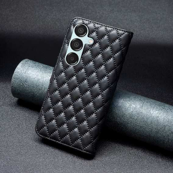 Flip case for Samsung Galaxy M15 5G, Wallet, BINFEN COLOR, black