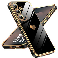 Case for Samsung Galaxy S25 FE, Electro heart, black