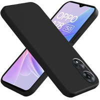 Case for Oppo A78 5G, Silicone Lite, black