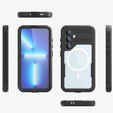 Waterproof case for Samsung Galaxy S24, Redpepper, for MagSafe, black