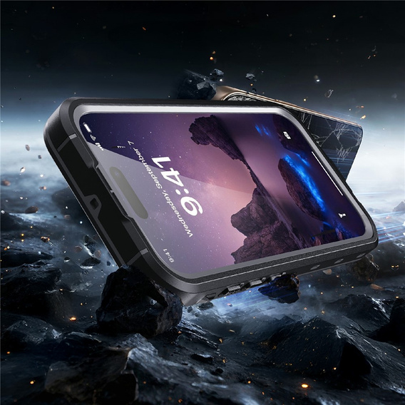 Case for iPhone 17, Waterproof IP68, SHELLBOX MagSafe, black