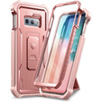 Armored case for Samsung Galaxy S10e, Dexnor Full Body, pink rose gold
