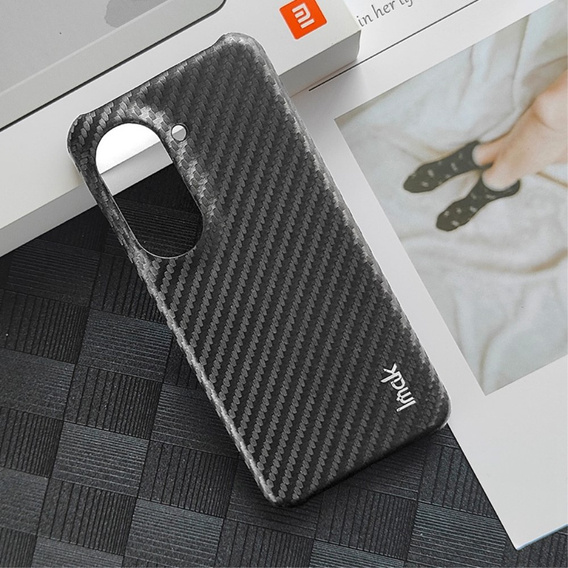 IMAK Case for Asus Zenfone 9 5G / 10 5G, Ruiyi Series Case Carbon, black