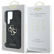 GUESS Case for Samsung Galaxy S25 Ultra, 4G Big Metal Logo, black