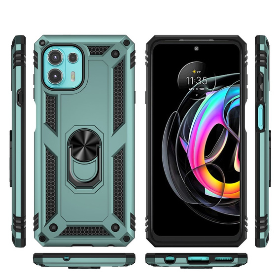 Armor Case for Motorola Edge 20 Lite, Nox Case Ring, green