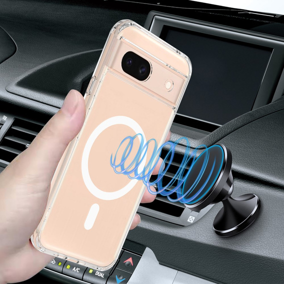 Case for Google Pixel 8A, Fusion Hybrid, for MagSafe, transparent
