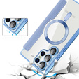 Flip case for Samsung Galaxy S25 Ultra, RFID Wallet MagSafe CamShield, blue