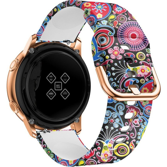 Silicone Strap for Samsung Galaxy Watch Active 20mm, Colorful Jellyfish