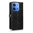 Flip case for Xiaomi Redmi 15C 4G/LTE, Wallet Rhombus, black