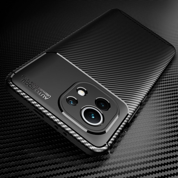 Case for Xiaomi Mi 11, Carbon Gel, black