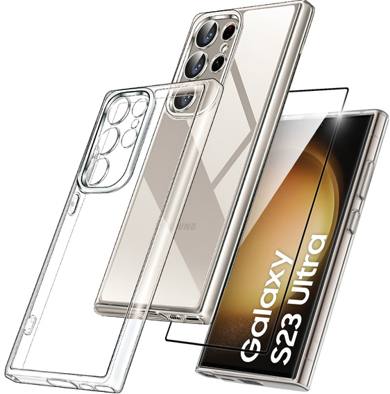 Case for Samsung Galaxy S23 Ultra, Premium Armor Slim, transparent