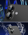Camera glass for iPhone 16 / 16 Plus, black metal overlay ERBORD