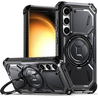 Case for Samsung Galaxy S23 Plus, Heavy Duty Ring, black