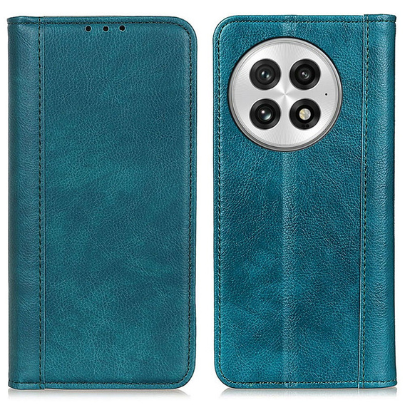 Flip case for OnePlus 13, Split Leather, green