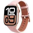 Leather Strap for Apple Watch 1/2/3/4/5/6/7/8/SE/Ultra 42/44/45/49mm, Black.