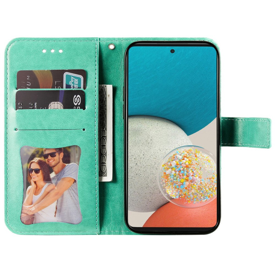 Flip case for Samsung Galaxy A53 5G, Mandala Flower, green