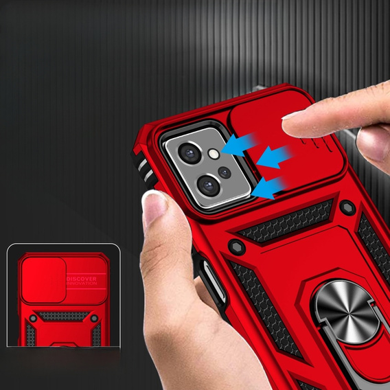 Case for Motorola Moto G32, CamShield Slide, red