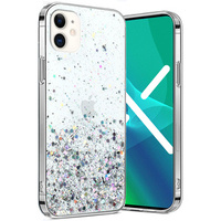 Case for iPhone 11, Glittery, transparent