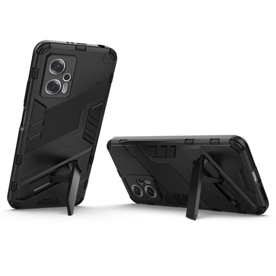 Case for Xiaomi Poco X4 GT 5G, Military kickstand, black