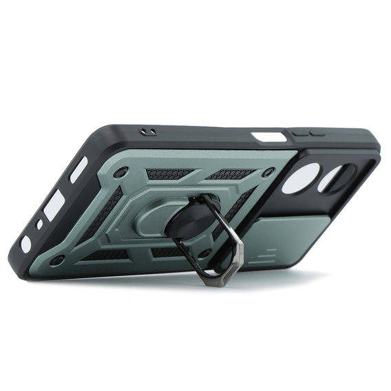 Case for Oppo A38 4G / Oppo A18 4G, CamShield Slide, green