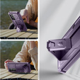 Armored case for Samsung Galaxy S24, Dexnor Full Body (Two Frames), purple