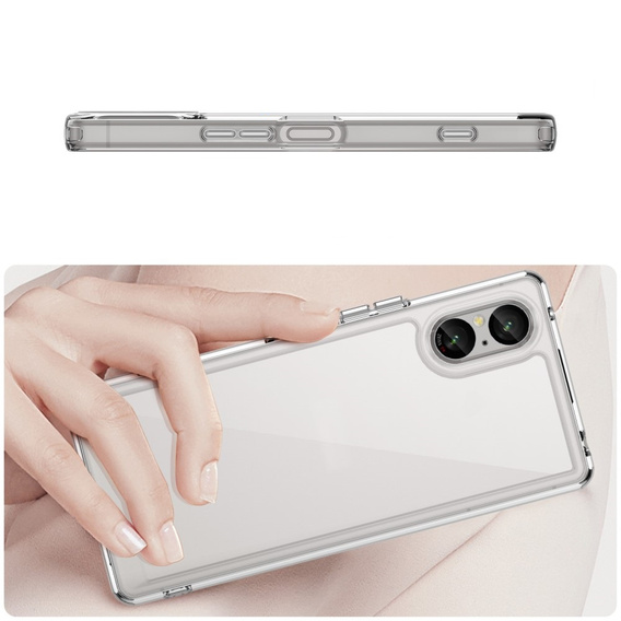 Case for Sony Xperia 5 V, Fusion Hybrid, transparent