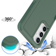Armored Case for Samsung Galaxy A35 5G, Dual Shockproof, dark green