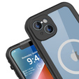 Waterproof case for iPhone 14, Redpepper, for MagSafe, black