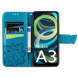 Flip case for Xiaomi Redmi A3, Butterfly, blue