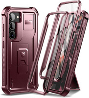 Armored case for Samsung Galaxy S23, Dexnor Full Body (Two Frames), red