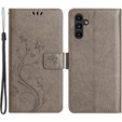 Flip case for Samsung Galaxy S23 FE, Butterfly, grey