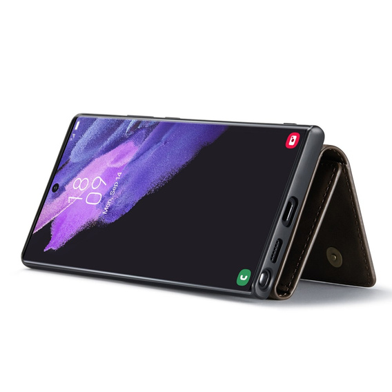 Case for Samsung Galaxy S23 Ultra, DG.MING 2in1, brown