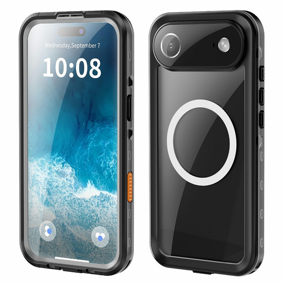 Case for iPhone Air, Waterproof IP68, SHELLBOX MagSafe, black
