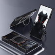 Case for ZTE nubia Red Magic 9 Pro / 9 Pro+ / 10 Pro / 10 Pro+ 5G, Kickstand Bumper, with lens cover, for MagSafe, black / silver