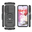Case for Samsung Galaxy M34, KickStand Camera Lens, black