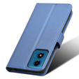 Flip case for Motorola Moto G24 / G24 Power / G04, Wallet Smart Magnet, blue