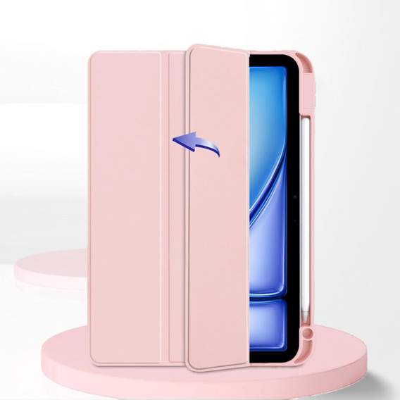 Case for iPad Air 13" 2025/2024 (7/6 gen.), Smartcase Hybrid, with stylus space, pink