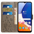 Flip case for Samsung Galaxy S23 FE, Butterfly, grey