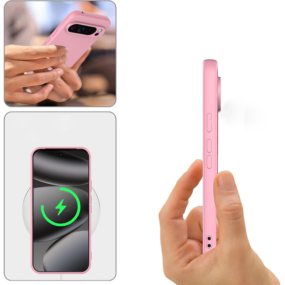 Silicone sleeve for Google Pixel 10 Pro XL, for MagSafe, pink