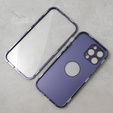 Case for iPhone 13 Pro Max, Dual Glass, for Magsafe, purple