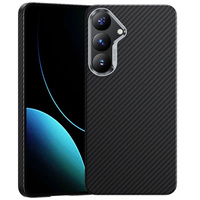 BENKS Kevlar Case for Samsung Galaxy S25+ Plus, for MagSafe, Carbon Fiber, black