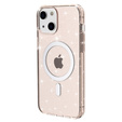 Case for iPhone 14 Plus, Glittery, for MagSafe, gold