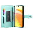 Flip case for Oppo Reno 13 Pro 5G, Wallet Zipper Pocket, mint