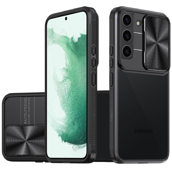 Case for Samsung Galaxy S22, Slide Camera, black
