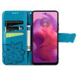 Flip case for Motorola Moto G24 / G24 Power / G04, Butterfly, blue