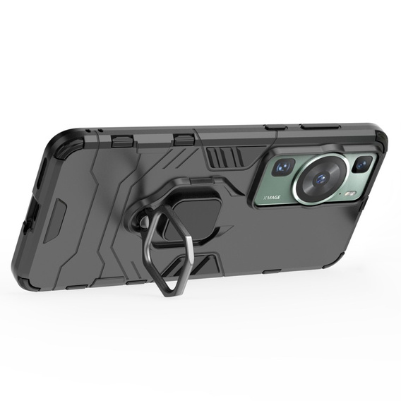 Case for Huawei P60 / P60 Pro, Kickstand Ring, black