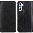 Case for Samsung Galaxy M34, Wallet Litchi Leather, black