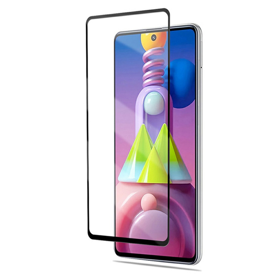 Mocolo Full Glue Tempered Glass for Samsung Galaxy M51, black frame
