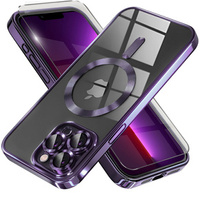 Case for iPhone 13 Pro, Electro MagSafe, purple + Screen Glass